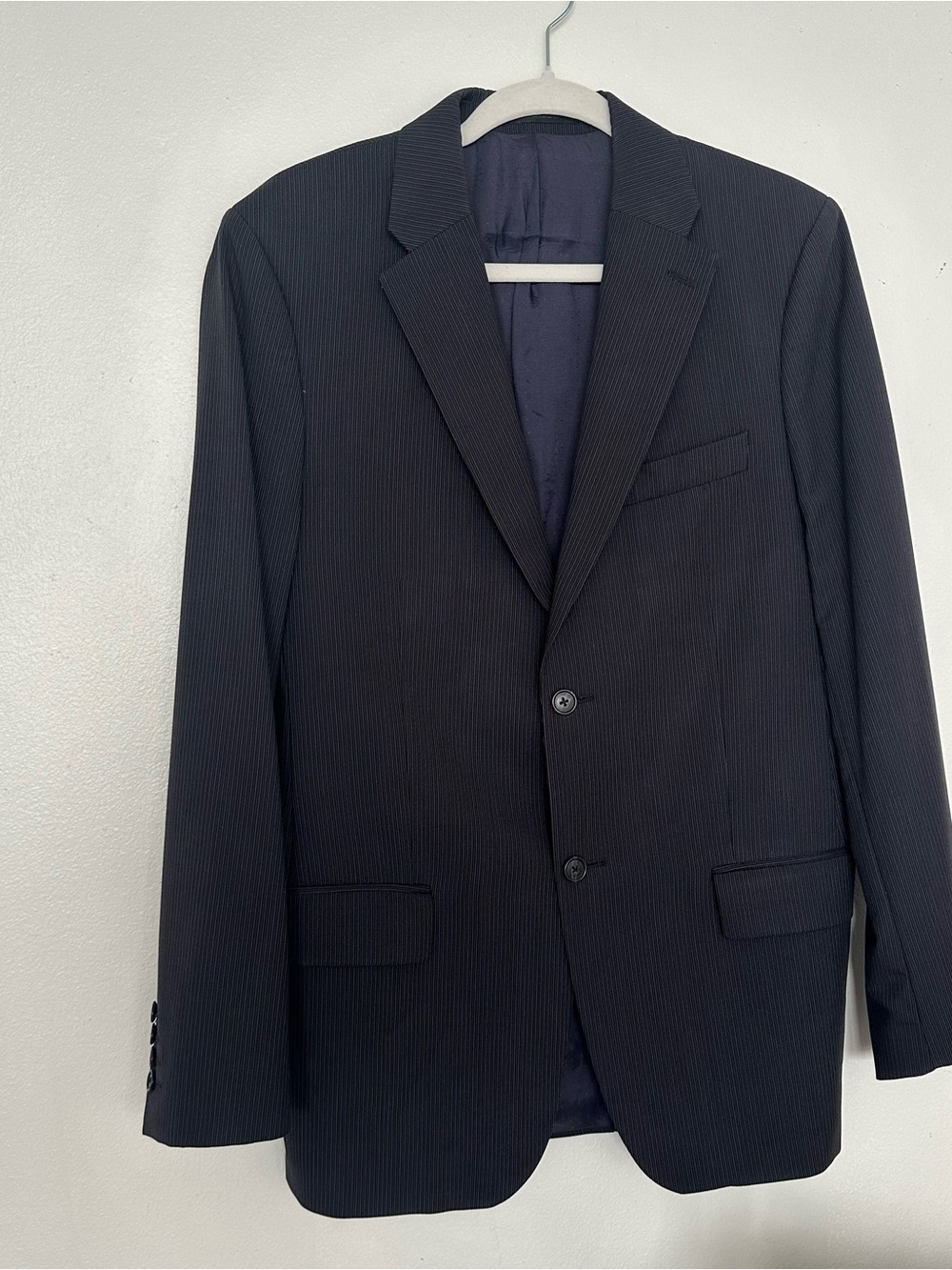 Men's Calvin Klein Pinstripe Two-Button Blazer